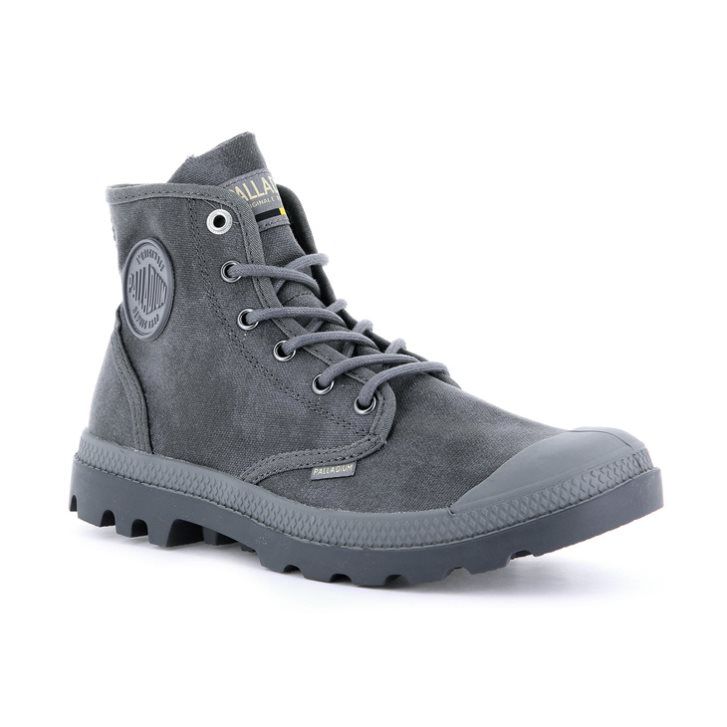 Pánské Boty Palladium Pampa Hi WAX Šedé | CZ BVE-28R